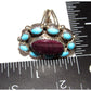Navajo Royston Turquoise Purple Spiny Cluster Ring Sz 9