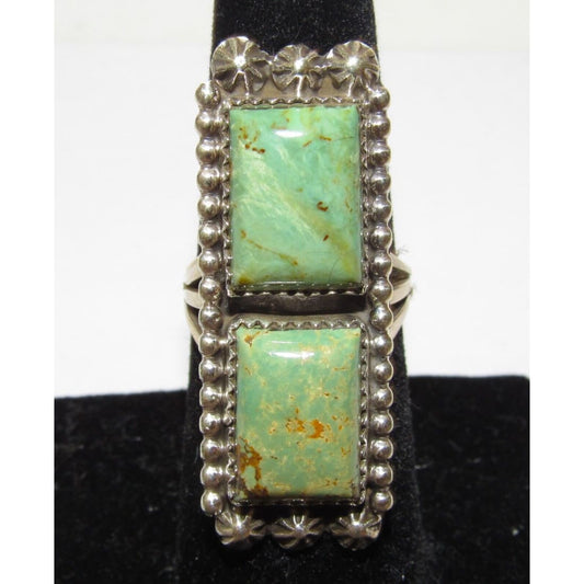 Navajo Royston Turquoise Ring Size 7 Sterling Native