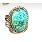 Navajo Royston Turquoise Ring Size 8 Adjustable Sterling 