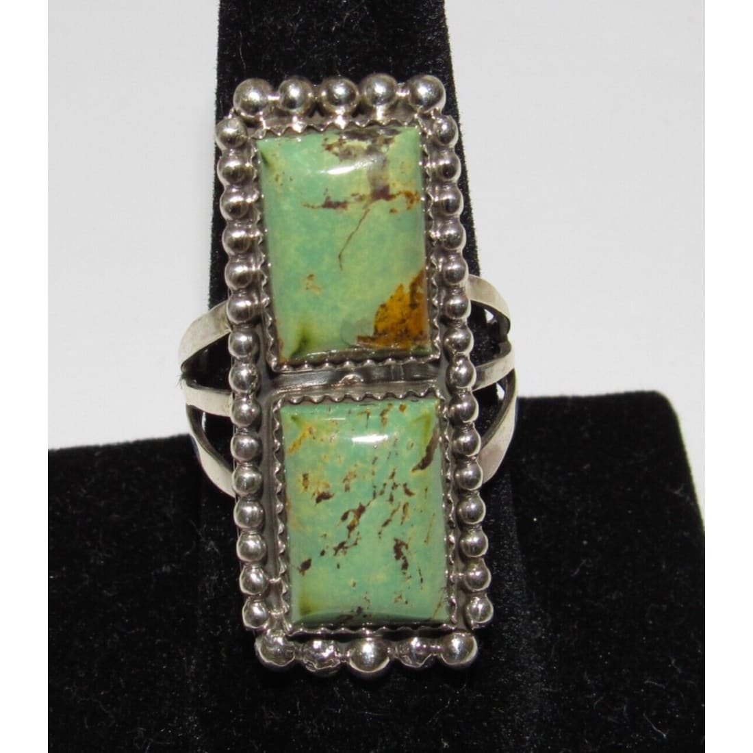 Navajo Royston Turquoise Ring Size 9 Sterling Native