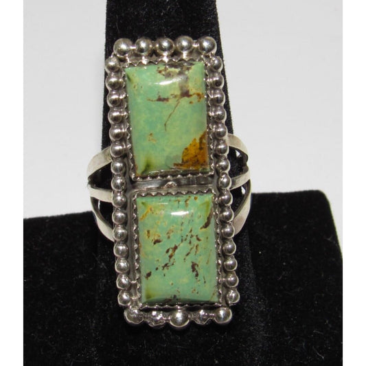 Navajo Royston Turquoise Ring Size 9 Sterling Native