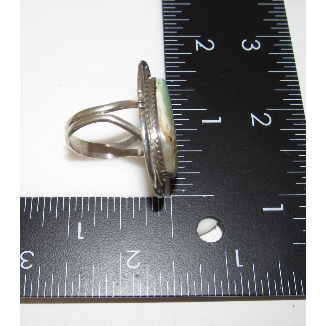 Navajo Royston Turquoise Ring Sz 6.5 Sterling Silver Native 
