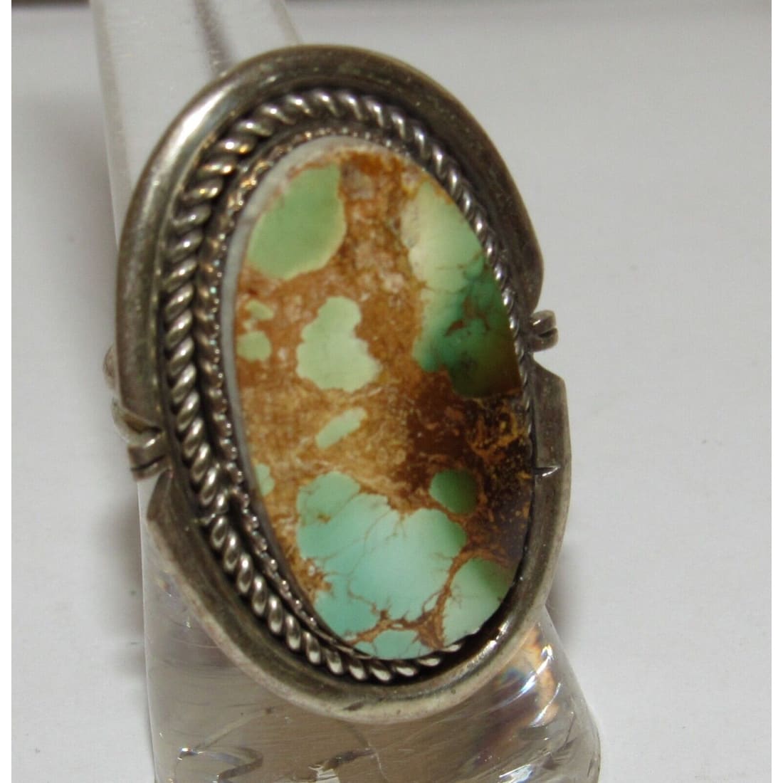 Navajo Royston Turquoise Ring Sz 6.5 Sterling Silver Native 
