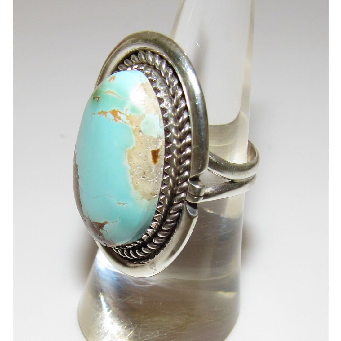Navajo Royston Turquoise Ring Sz 6 Sterling Silver Native 