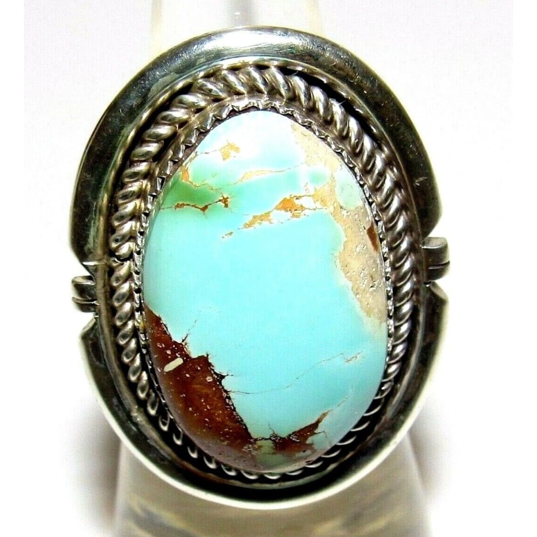 Navajo Royston Turquoise Ring Sz 6 Sterling Silver Native 