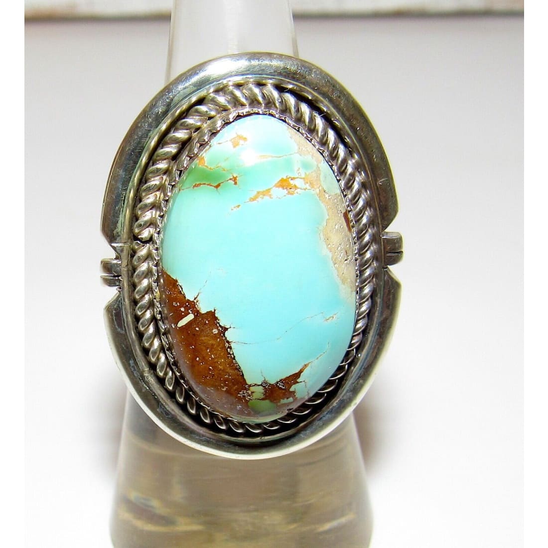 Navajo Royston Turquoise Ring Sz 6 Sterling Silver Native 