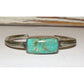 Navajo Royston Turquoise Stacker Cuff Bracelet Sterling 