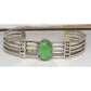 Navajo Royston Turquoise Stacker Cuff Bracelet Sterling Silver Native American