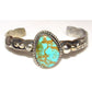 Navajo Royston Turquoise Stacker Cuff Bracelet Sterling 