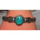 Navajo Royston Turquoise Stacker Sterling Cuff Bracelet 