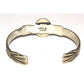 Navajo Royston Turquoise Stacker Sterling Cuff Bracelet 