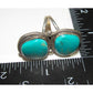 Navajo Royston Turquoise Statement Ring Size 8 Sterling