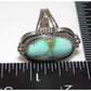 Navajo Royston Turquoise Statement Ring Sz 7.5 Sterling 