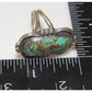 Navajo Royston Turquoise Statement Ring Sz 7 Sterling Silver