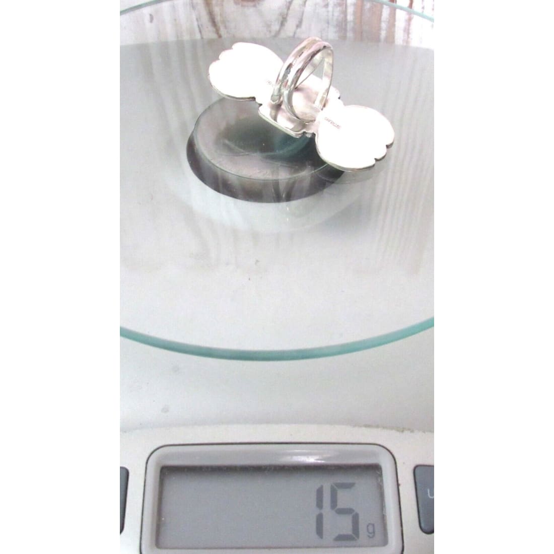 Navajo Royston Turquoise Statement Ring Sz 8 Sterling Silver
