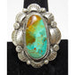 Navajo Royston Turquoise Statement Ring Sz 9 Sterling Silver