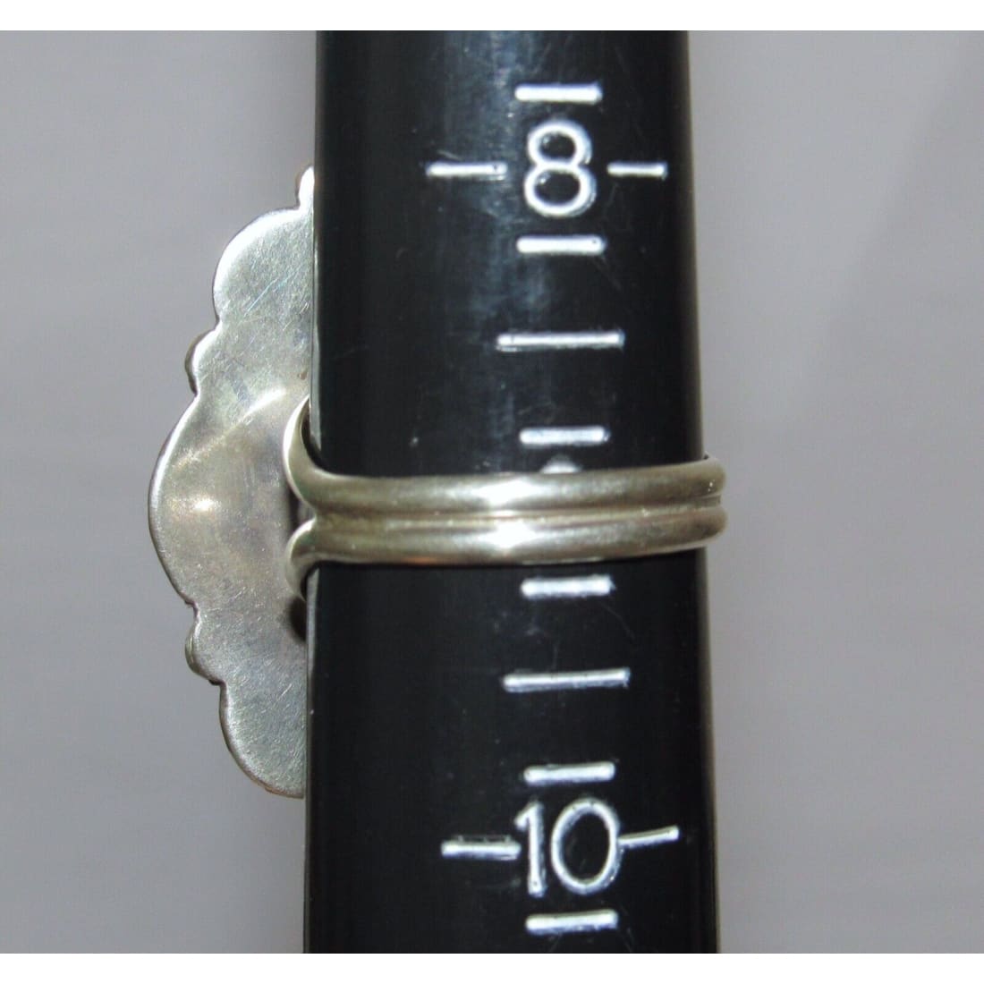 Navajo Royston Turquoise Statement Ring Sz 9 Sterling Silver
