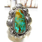 Navajo Royston Turquoise Statement Ring Sz 9 Sterling Silver