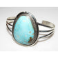 Navajo Royston Turquoise Sterling Cuff Bracelet Signed 