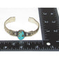 Navajo Royston Turquoise Sterling Hand Etched Stacker Cuff 