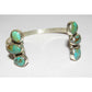 Navajo Royston Turquoise Sterling Open Stacker Cuff Bracelet