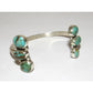 Navajo Royston Turquoise Sterling Open Stacker Cuff Bracelet