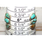 Navajo Royston Turquoise Sterling Open Stacker Cuff Bracelet