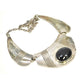 Navajo Sam Begay Statement Collar Necklace Sterling Silver 