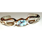 Navajo Sand Cast Silver Golden Hills Turquoise Sterling 