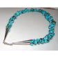 Navajo Sleeping Beauty Turquoise Nugget Necklace 18 Sterling