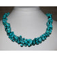 Navajo Sleeping Beauty Turquoise Nugget Necklace 18 Sterling