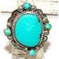 Navajo Sleeping Beauty Turquoise Ring Sz 7 Sterling Silver 