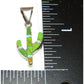 Navajo Small Reversible Cactus Pendant Charm Turquoise Opal 
