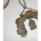 Navajo Sonoran Gold & Royston Turquoise Naja Necklace Squash