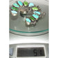 Navajo Sonoran Gold & Royston Turquoise Naja Necklace Squash
