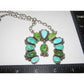 Navajo Sonoran Gold & Royston Turquoise Naja Necklace Squash