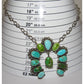 Navajo Sonoran Gold & Royston Turquoise Naja Necklace Squash