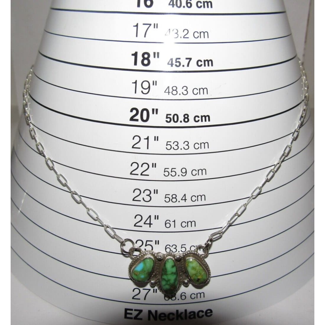 Navajo Sonoran Gold Turquoise Cluster Bar Necklace Sterling