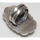 Navajo Sonoran Gold Turquoise Ring Sz 7.5 Sterling Silver 
