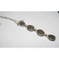 Navajo Sonoran Gold Turquoise Small Lariat Necklace Sterling
