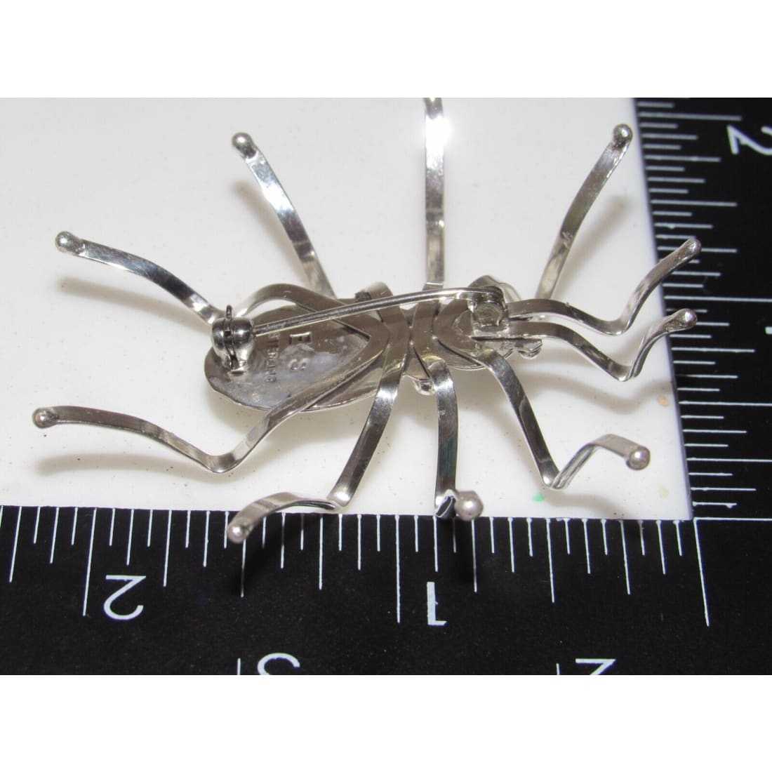 Navajo Spider Pin Brooch Sterling Silver Native American - 