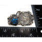 Navajo Spiderweb Kingman Turquoise Liberty Coin Ring Size 7 