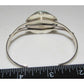 Navajo Spiderweb Kingman Turquoise Sterling Cuff Bracelet 