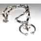 Navajo Squash Blossom Necklace Sand Cast Naja Sterling 