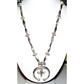 Navajo Squash Blossom Necklace Sand Cast Naja Sterling 