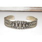 Navajo Stacker Cuff Bracelet Sterling Silver Hand Stamped Repousse Signed Native The Southwestern Style Gallery
