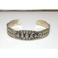 Navajo Stacker Cuff Bracelet Sterling Silver Hand Stamped Repousse Signed Native The Southwestern Style Gallery