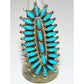 Navajo Statement Turquoise Cluster Ring Sz 7 Sterling Native American R. Nez The Southwestern Style Gallery