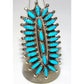 Navajo Statement Turquoise Cluster Ring Sz 7 Sterling Native American R. Nez The Southwestern Style Gallery