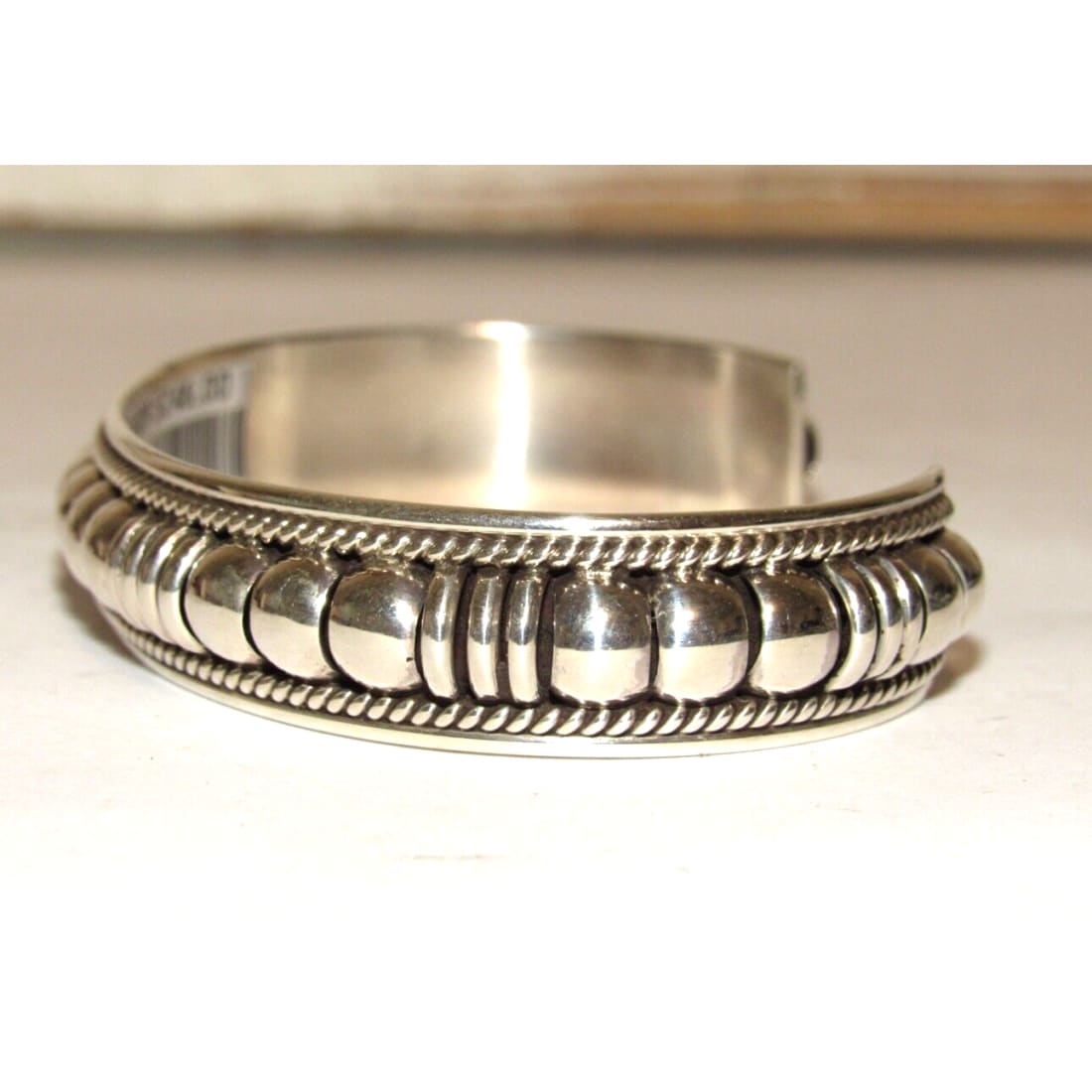 Navajo Sterling Silver Cuff Bracelet Thomas Charley Native